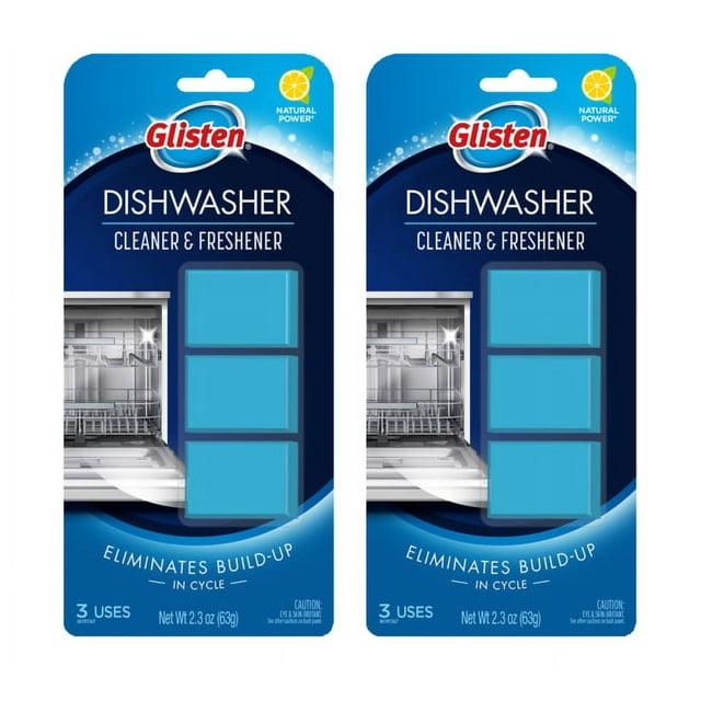 Glisten Dishwasher Cleaner & Freshener, 6 Tablets