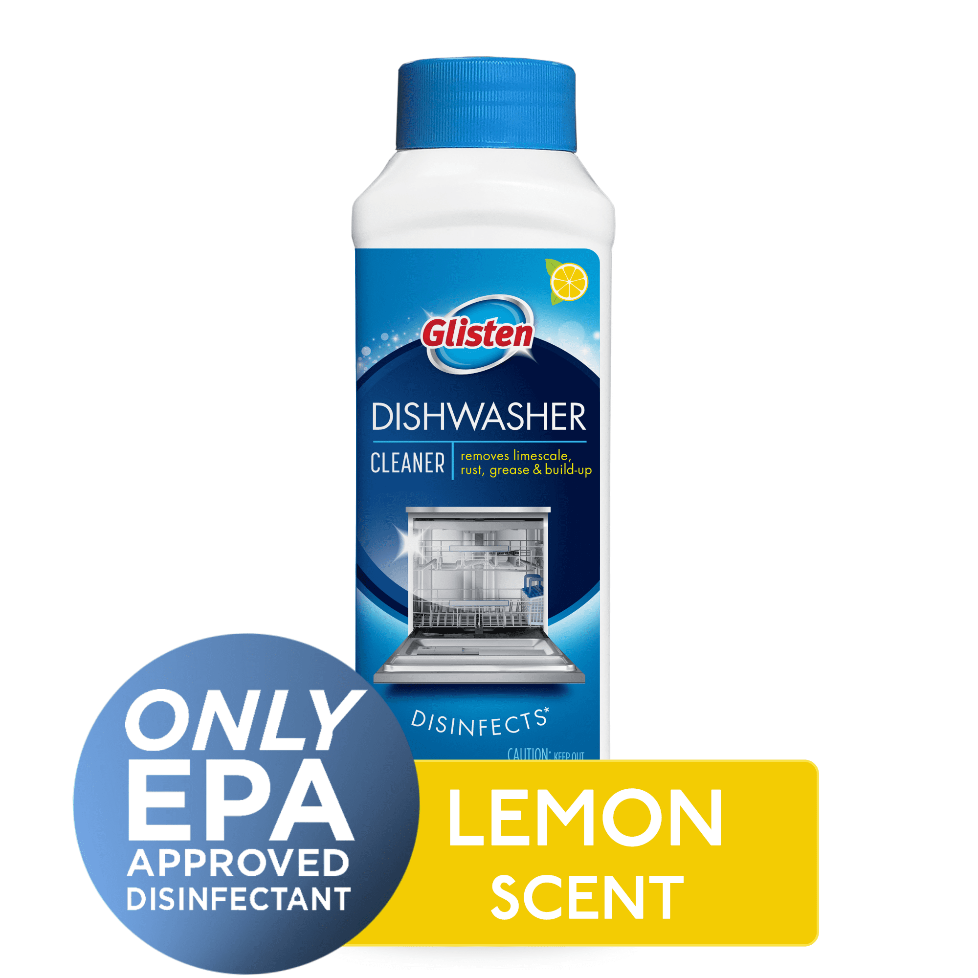 Glisten Dishwasher Cleaner and Disinfectant, 12 fl oz