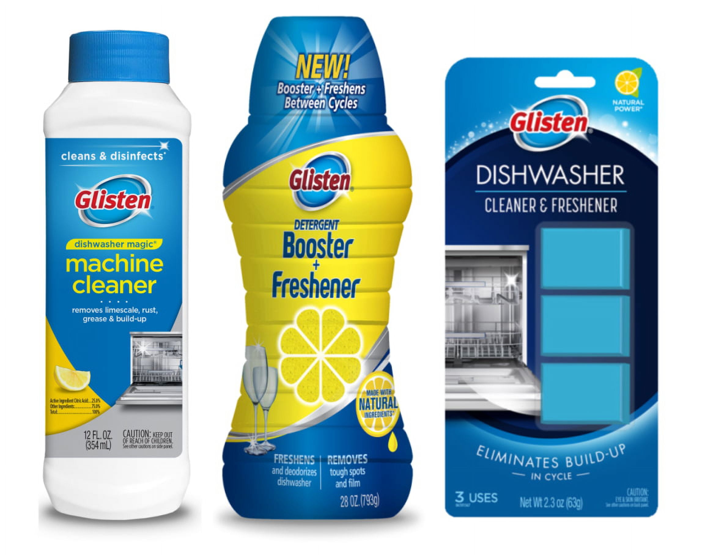 Glisten Dishwasher Magic Machine Cleaner & Disinfectant, Freshener
