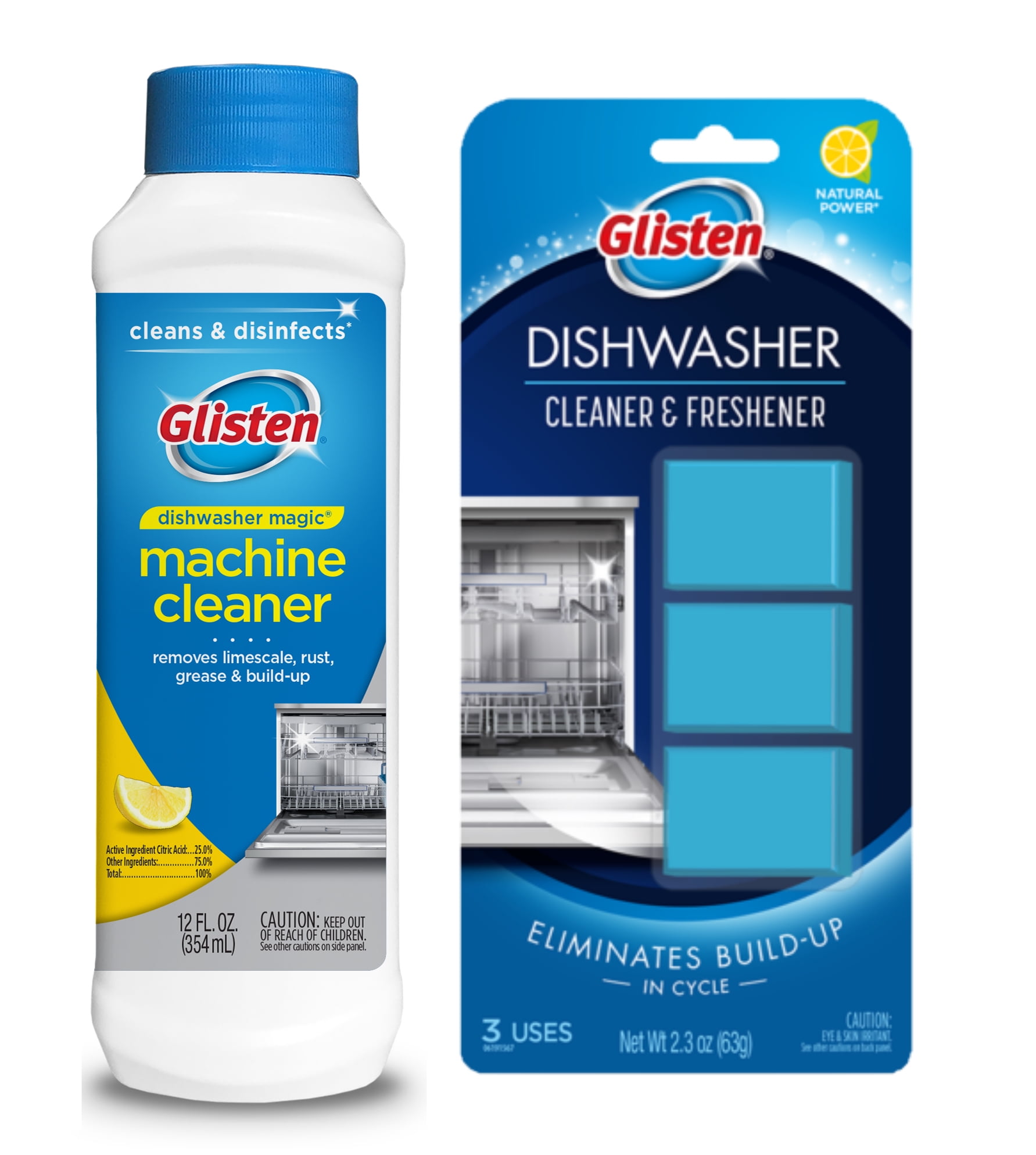 Glisten Dishwasher Magic Machine Cleaner & Disinfectant and Freshener