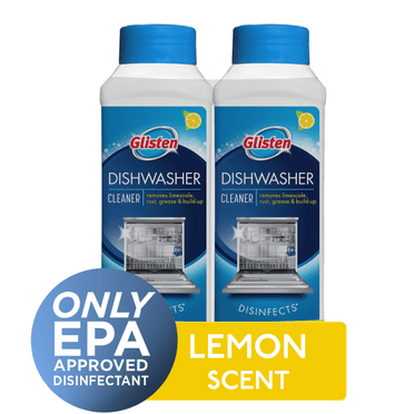 Glisten Dishwasher Cleaner and Disinfectant, 12 fl oz, 2 Pack