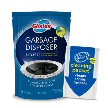 Glisten Disposer Care Cleaner, Lemon Scent, 4 Pack