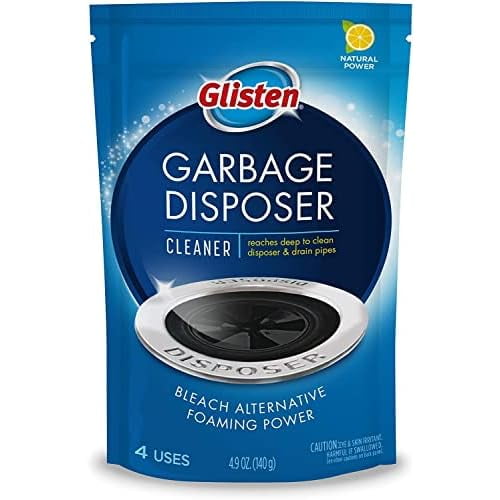 Glisten Disposer Care Foaming Cleaner, Lemon Scent, 8 Use