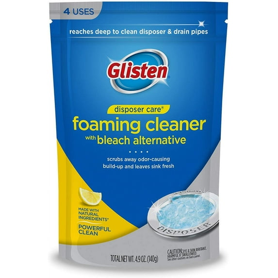 Glisten Drain Cleaner, Lemon Scent, 4.9 Ounce
