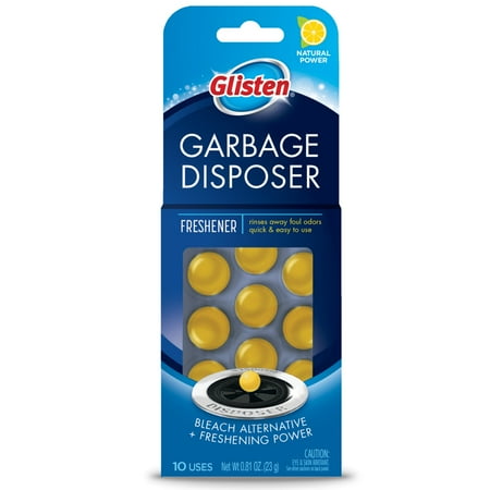 Glisten Garbage Disposer Care Freshener Pods, 10 Pack