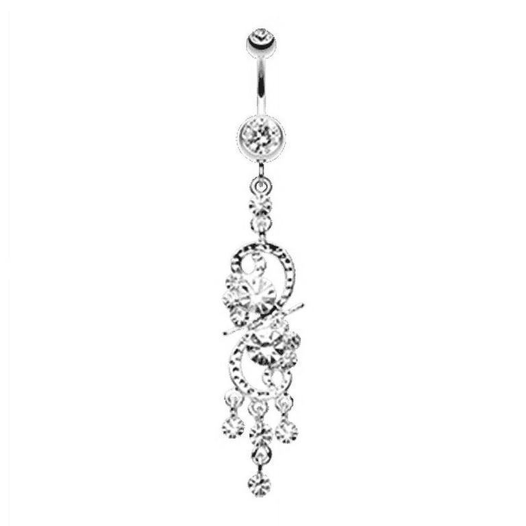 Chandelier belly button rings top