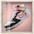 thumbnail image 1 of Glistening Studded Sneaker Shadowbox Print Sneaker Wall Art by Art Remedy, Blonde Frame, 16 x 16, 1 of 6