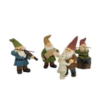 GlitZGlam Happy Gnomes Dancing Celebration! - 4- Piece Musical Garden ...