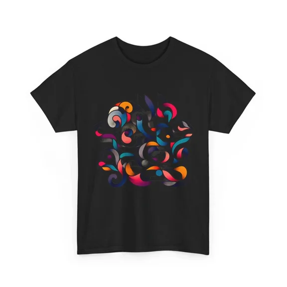 Glitch Art Minimalist Beach Graphic T-Shirt Cyber Aesthetic Casual Unisex T-Shirt, up to Size 5XL
