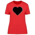 thumbnail image 1 of Glitch Black Heart T-Shirt Women -Image by Shutterstock, Female x-Large, 1 of 2