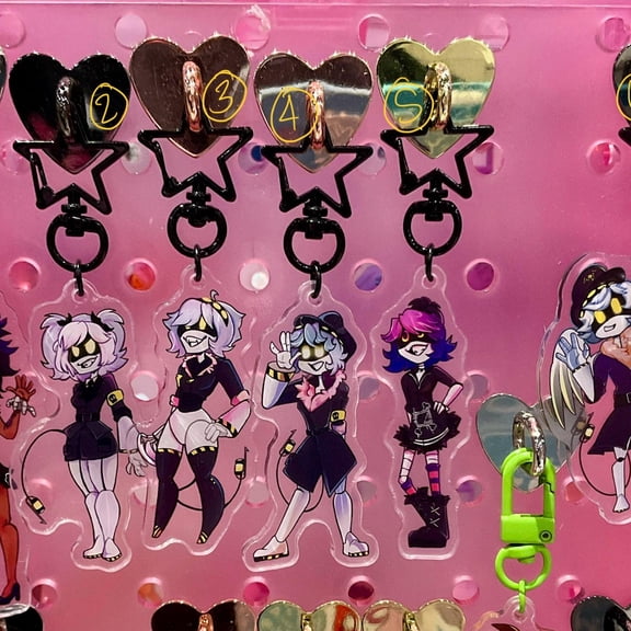 Glitch Murder Drones Acrylic Keychains (1 keychain)