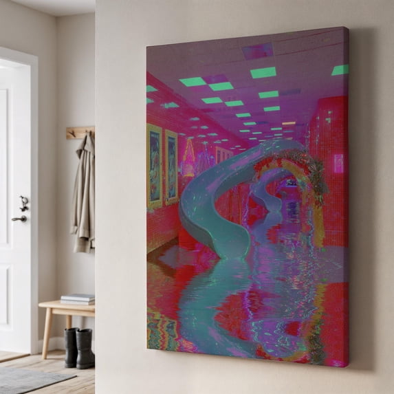 Glitch Slide Art Vaporwave Neon