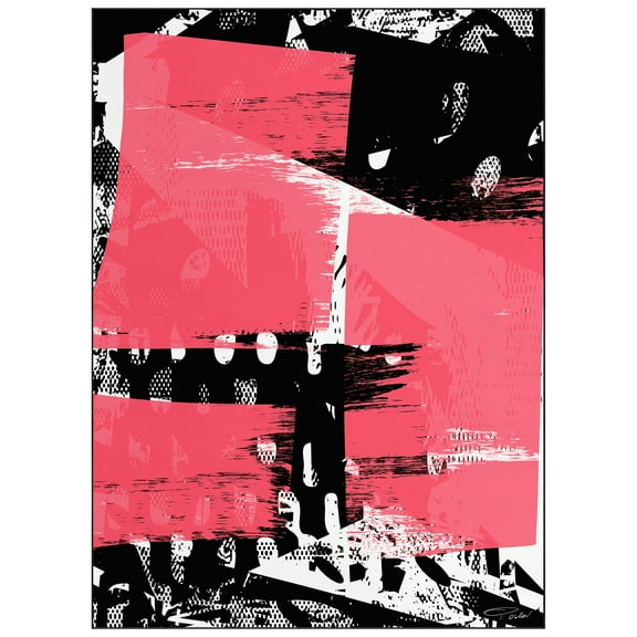 Glitch n II Washable Abstract Art Area Rug size 8'x10', Power-loomed, Heavenly Softness with Non-Slipping Backing