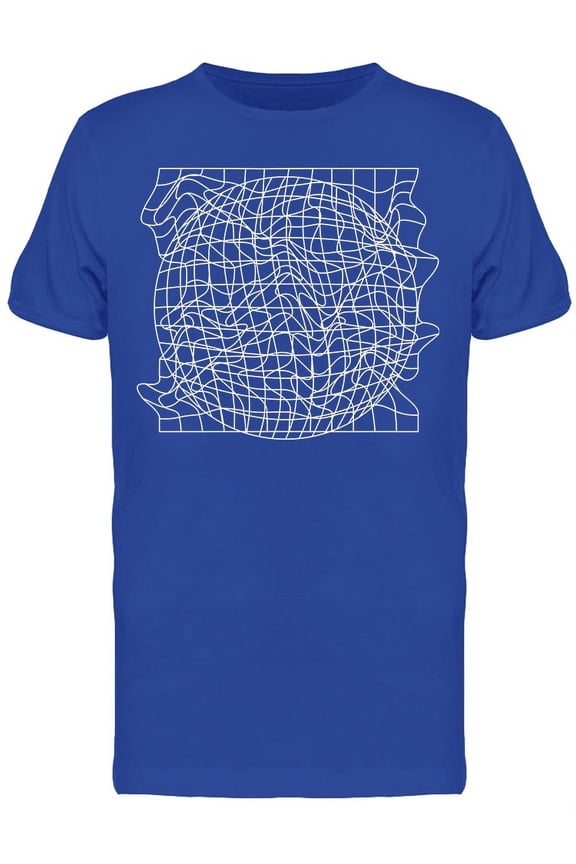 Glitched Grid T-Shirt Men -Image by Shutterstock, Male Large