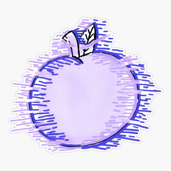 Glitchy Apple 5 Er, Phone Decal Water Bottle Stickers Car Decals, Funny Birthday Gift