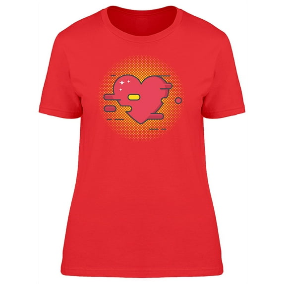 Glitchy Heart Tee Women's -Image by Shutterstock