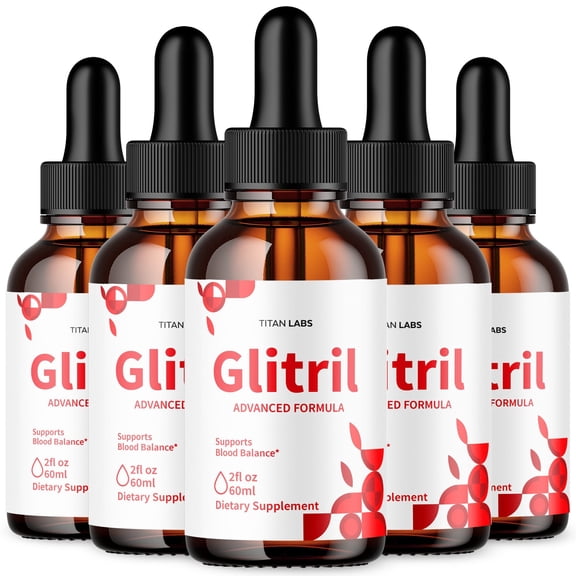 Glitril Advanced Formula Drops Blood Balance Support Supplement 150 Servings