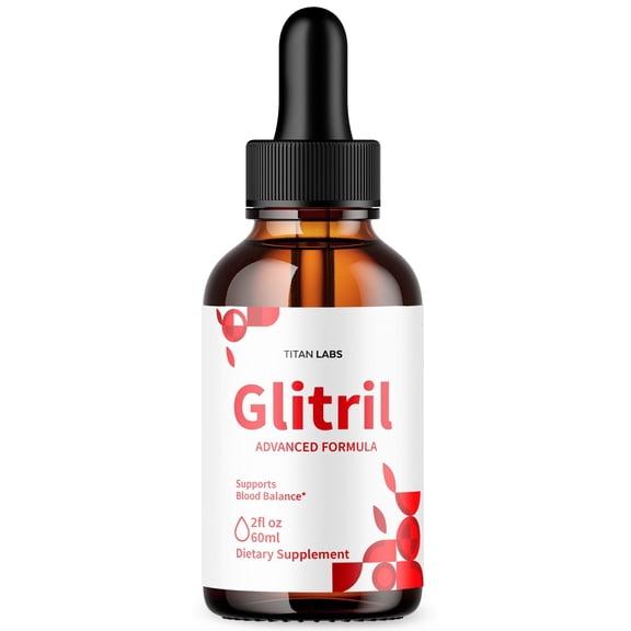Glitril Advanced Formula Drops Blood Balance Support Supplement 30 Servings