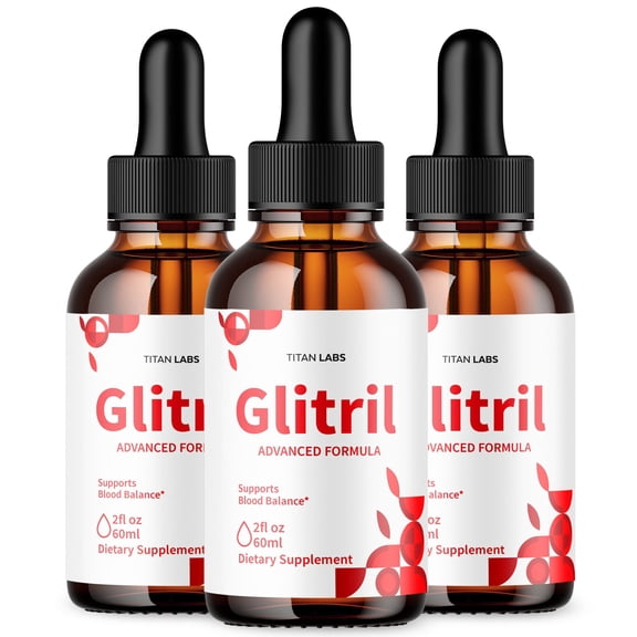 Glitril Advanced Formula Drops Blood Balance Support Supplement 90 Servings