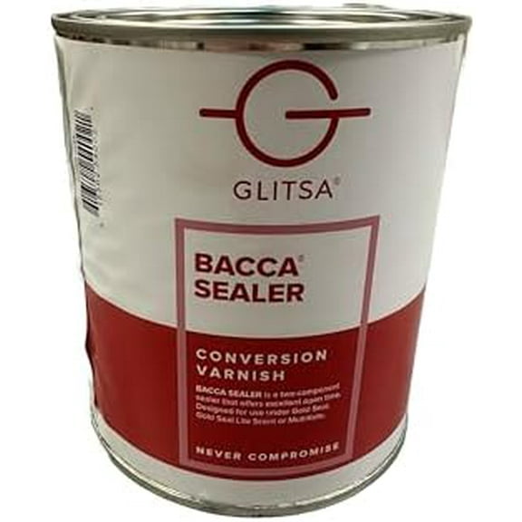 Glitsa Bacca Sealer Conversion Varnish with 3.5 OZ Hardener, Two-Component Wood Finish, Quart$$Tools & Hardware Other