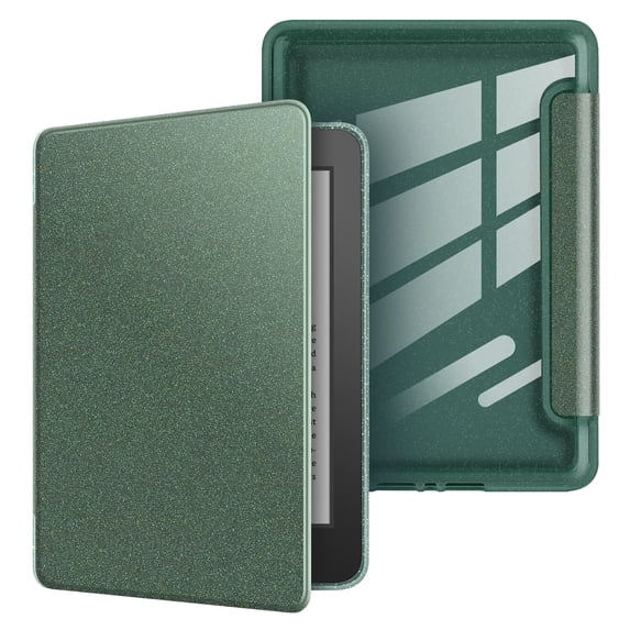 Glitter Acrylic Case for Paperwhite 12th Generation 7" (2024 Release) - Glitter MidnightGreen | Ultra Thin Cover with Auto Wake/Sleep, Scratch Protection