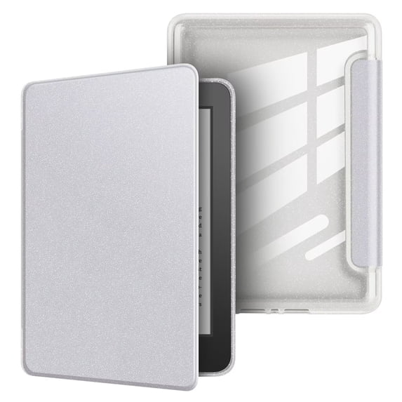 Glitter Acrylic Case for Paperwhite 5/6/7th Generation 6" (2012/2013/2015 Release) - Glitter White | Ultra Thin Cover with Auto Wake/Sleep, Scratch Protection