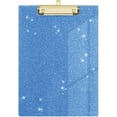 thumbnail image 1 of Glitter Acrylic Clipboard Decorative Standard A4 Letter Size 12.2" x 8.7", Fashion Bling Clip Boards with Designed Low Profile Gold Clip for Classroom Office, 1 of 6