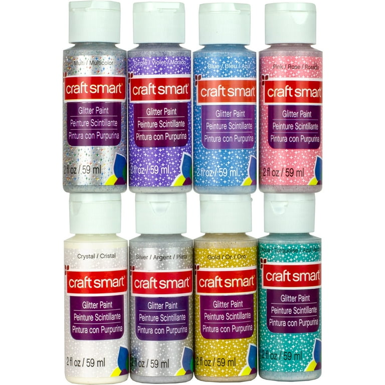 Testors Craft 6-Pack Glitter Acrylic Glitter Paint (Kit) in the
