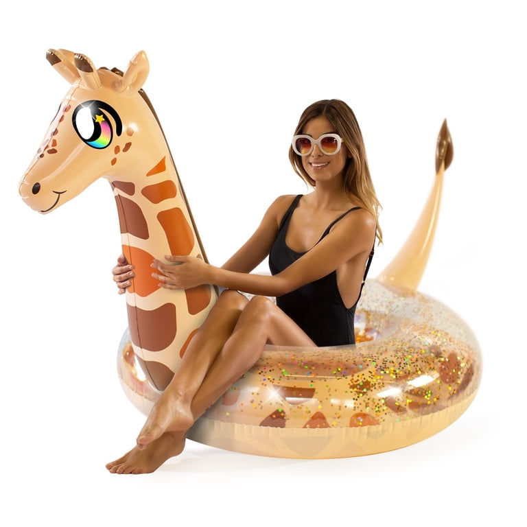 QUUT Noodle Friends Giraffe - Award-Winning Inflatable Pool Toy For Kids