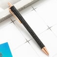 thumbnail image 1 of Sparkly Glitter Ballpoint Pen, Retractable Metal Sequins Pen, Black Ink Cute Journaling Pen for Women, Office & Birthday Gift, 1 of 5
