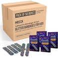 thumbnail image 1 of Glitter Bandages for Kids -(100 Count Box) Adhesive Bandage Strips w/Colorful Glitter Design & Latex-Free Individually Wrapped Strips for First Aid, Wound Care, Minor Cuts, Scrapes (Case of 50), 1 of 7