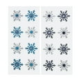 thumbnail image 1 of Glitter Beaded Snowflake Stickers, Silver/Turquoise/Black,  1-1/2-Inch, 2-Packs, 1 of 1