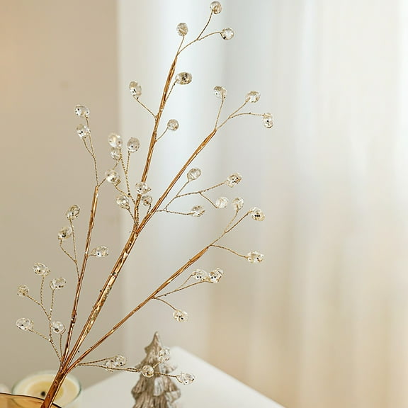 Glitter Berry Ornaments 2025 Christmas Tree Decorations Christmas Tree Filler Picks Glittery Twigs Branches For Christmas Tree Artificial Flowers Easy To Use