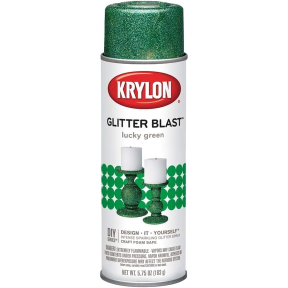 Glitter Blast Glitter For Craft Projects, Lucky Green Small Can, 5.75 oz