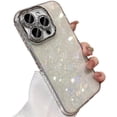 thumbnail image 1 of Glitter Bling Sea Shell Pattern Laser Love Heart Sparkling Phone Case Compatible with iPhone 15 Pro Max, White, 1 of 9