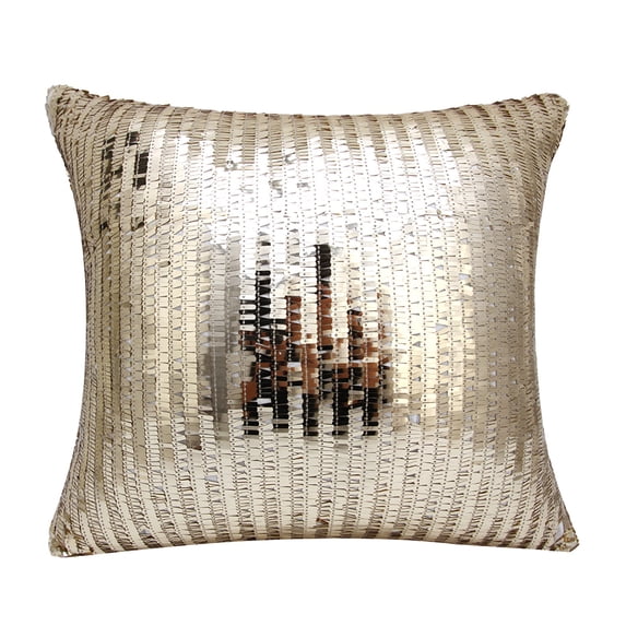 Glitter Bling Sequin Pillow Covers Solid Color Luxurious Fashion Square Cushion Cases For Wedding Party