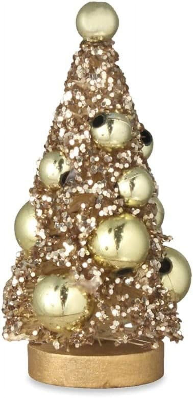 Glitter Bottle Brush Christmas Tree Vintage Decor