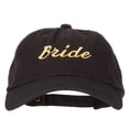 thumbnail image 1 of Glitter Bride Embroidered Unstructured Washed Cap - Black OSFM, 1 of 5