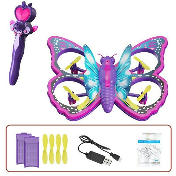 Glitter Butterfly Remote Control Drone Quadcopter Aircraft Children's Toy G T2D1