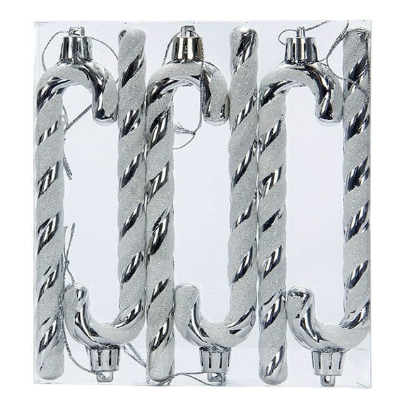 Glitter Candy Cane Christmas Tree Decorations, Ongmies Classic Striped Christmas Ornaments for Xmas Tree, Wreath and Holiday Decor, Christmas Decorations Indoor