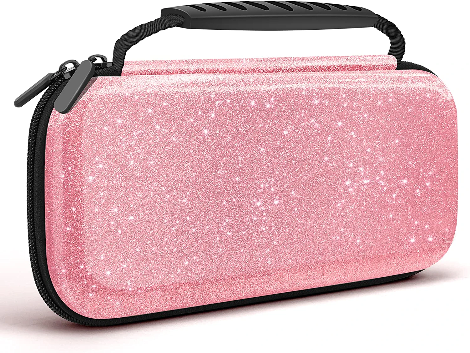 JYPS Glitter Case for Nintendo Switch/OLED, Pink Hard Travel Case ...
