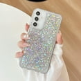 thumbnail image 1 of Glitter Case for Samsung Galaxy A13 5G with Bling Diamond Frame Clear Bumper Design, Shining Sparkle Rhinestone Cover, Dropproof Shockproof Slim Anti-Scratch Cover for Samsung Galaxy A13 5G, Silver, 1 of 9