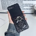 thumbnail image 1 of Glitter Case for Samsung Galaxy Z Flip 4, with Ring Holder Stand Magnetic Case Compatible with Magsafe Slim Fit Luxury Bling Shiny Phone Case for Samsung Galaxy Z Flip 4 for Women Girls, Black, 1 of 8