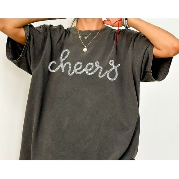 Glitter Cheers Shirt: New Years Eve Tee