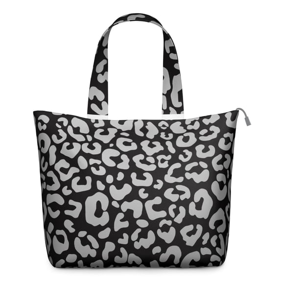 Glitter Cheetah Pattern Travel Tote Weekender Bag Featuring Unique Animal Print, Cute Design for Fashionable Travelers