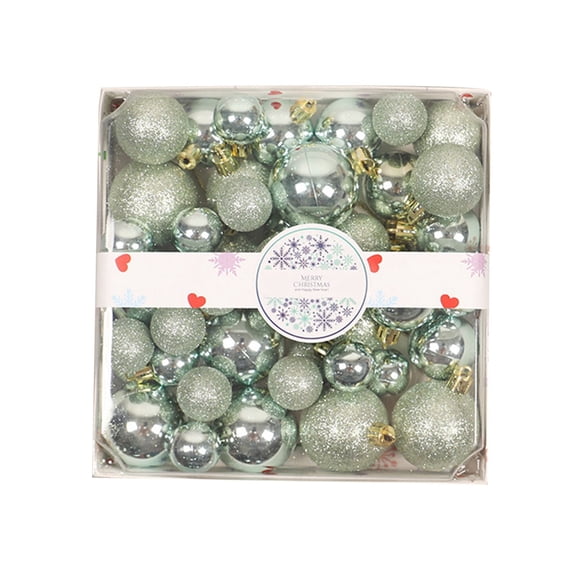Glitter Christmas Ball Ornaments Set Shatterproof Hanging Baubles, Xmas Tree Decorations Bulk for Holiday Party, Wreath Home Office Display Supplies
