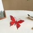thumbnail image 1 of Glitter Christmas Butterfly Ornament with Large Sized Pendant - 6.69 Inch Festive Wall Hanging Decor with Sparkling Diamonds, Magical Holiday Home Decoration for Christmas Tree, Mantel, Party Decor, 1 of 6