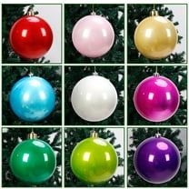 Glitter Christmas Ornaments 1PC，Hanging Plastic BallsShatterproof Decorative Spheres for Festive Tree Decorating and Holiday Displays(Gold)