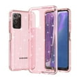 thumbnail image 1 of Glitter Clear Case for Samsung Galaxy A03s, Shining Sparkle Bling Military Grade Soft TPU Anti-Scratch Shockproof Cover Full Coverage Non-Yellowing Non-Slip Translucent Slim Lightweight Case,Pink, 1 of 5