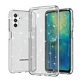 thumbnail image 1 of Glitter Clear Case for Samsung Galaxy A14 5G, Shining Sparkle Military Grade Soft TPU Anti-Scratch Shockproof Cover Full Coverage Non-Yellowing Non-Slip Translucent Slim Lightweight Case,White, 1 of 5